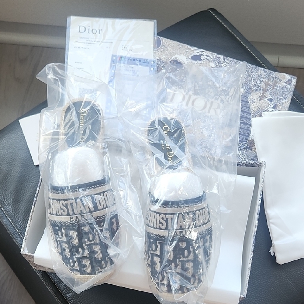 Dior Elegant Blue and White Footwear